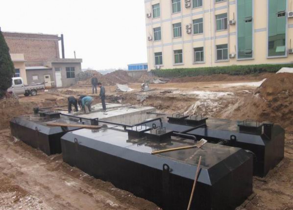 Underground hospital sewage treatment facilities